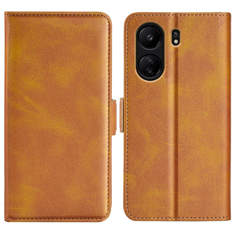 Dual-side Magnetic Buckle Horizontal Flip Leather Phone Case, For Xiaomi Redmi A3, For Xiaomi Red...