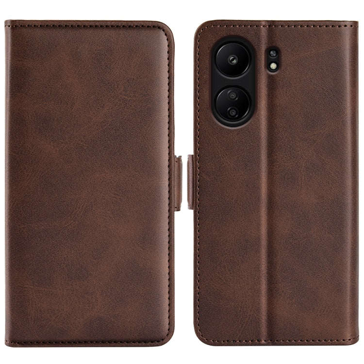 Dual-side Magnetic Buckle Horizontal Flip Leather Phone Case, For Xiaomi Redmi A3, For Xiaomi Red...