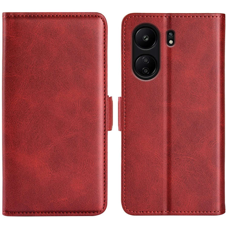 Dual-side Magnetic Buckle Horizontal Flip Leather Phone Case, For Xiaomi Redmi A3, For Xiaomi Red...