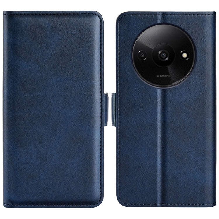 Dual-side Magnetic Buckle Horizontal Flip Leather Phone Case, For Xiaomi Redmi A3, For Xiaomi Red...