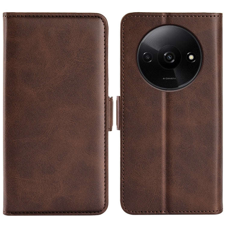 Dual-side Magnetic Buckle Horizontal Flip Leather Phone Case, For Xiaomi Redmi A3, For Xiaomi Red...