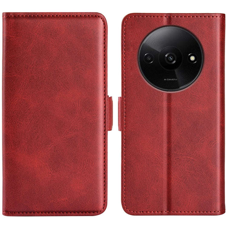 Dual-side Magnetic Buckle Horizontal Flip Leather Phone Case, For Xiaomi Redmi A3, For Xiaomi Red...