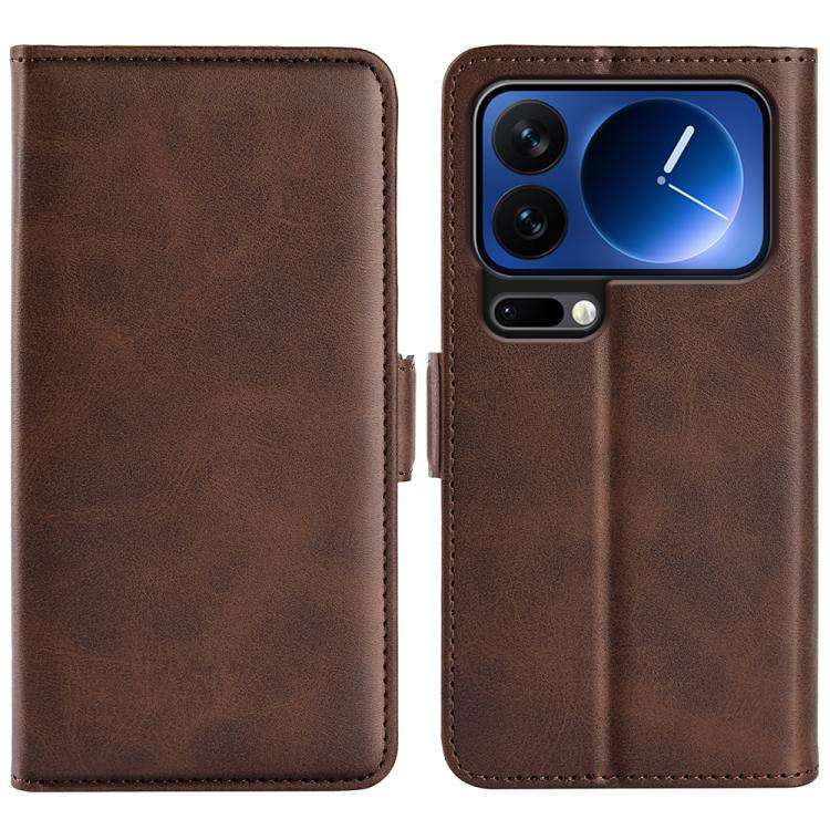 Dual-side Magnetic Buckle Horizontal Flip Leather Phone Case, For Redmi Note 17 Pro 5G Global 163...