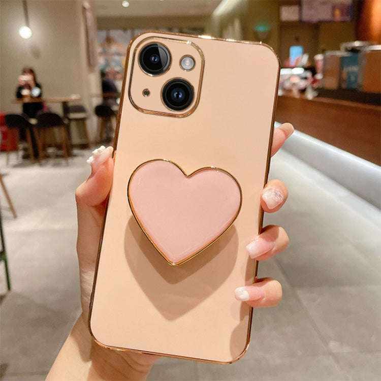 Electroplating Love Heart Holder TPU Phone Case, For iPhone 14 Pro Max, For iPhone SE 2022 / 2020...