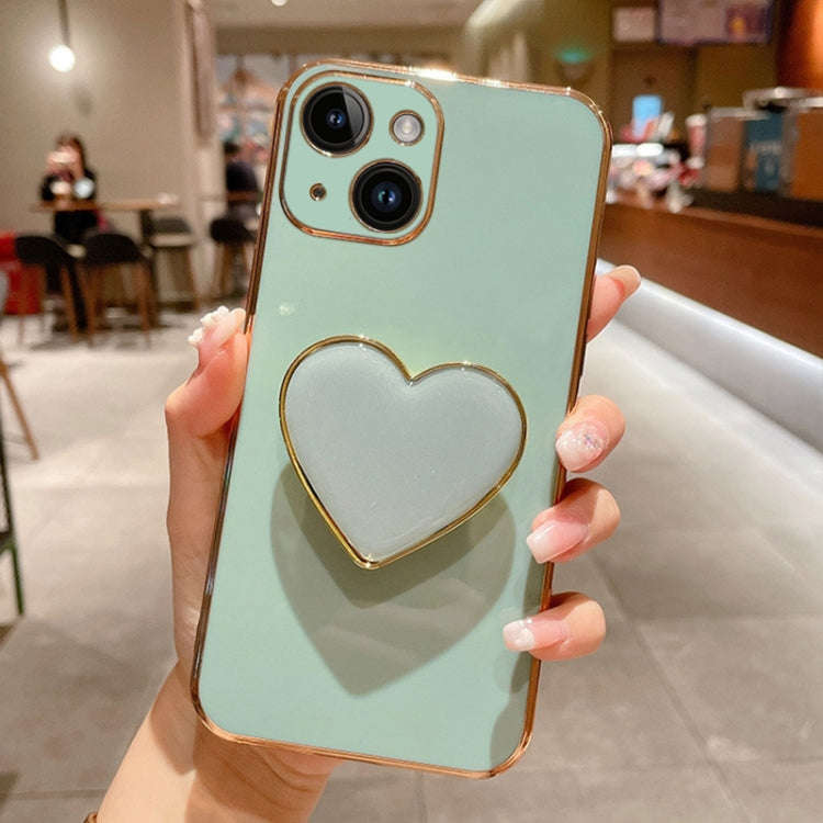 Electroplating Love Heart Holder TPU Phone Case, For iPhone 14 Pro Max, For iPhone SE 2022 / 2020...