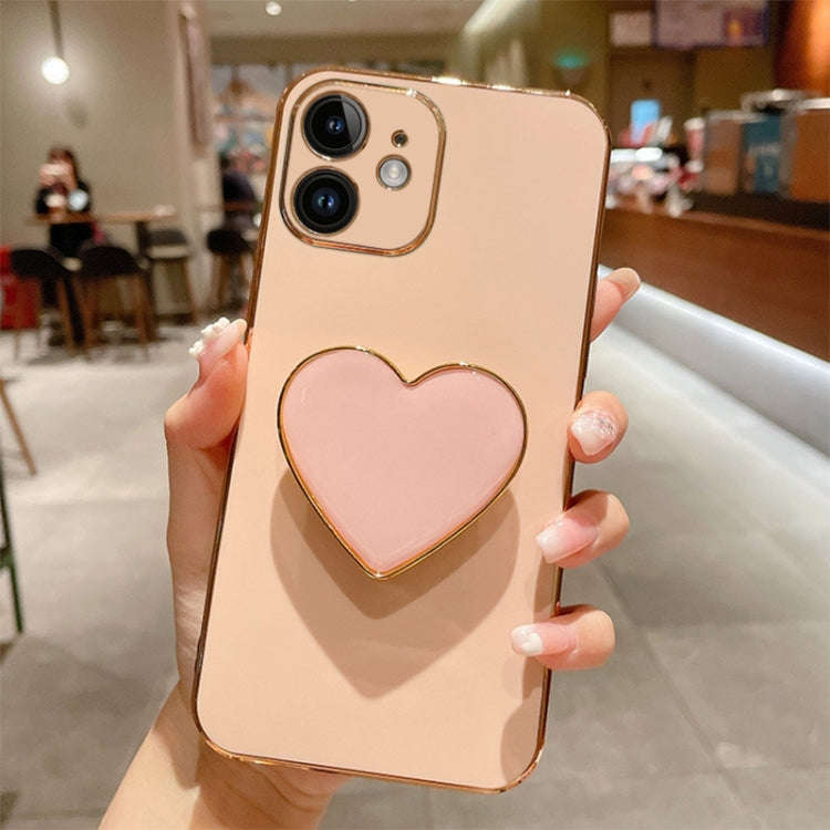 Electroplating Love Heart Holder TPU Phone Case, For iPhone 14 Pro Max, For iPhone SE 2022 / 2020...