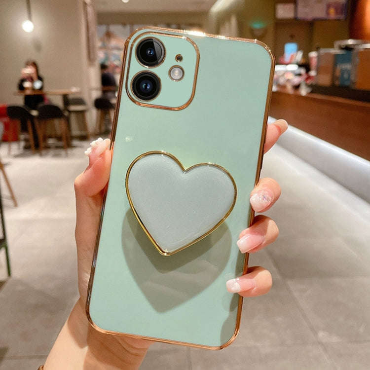 Electroplating Love Heart Holder TPU Phone Case, For iPhone 14 Pro Max, For iPhone SE 2022 / 2020...