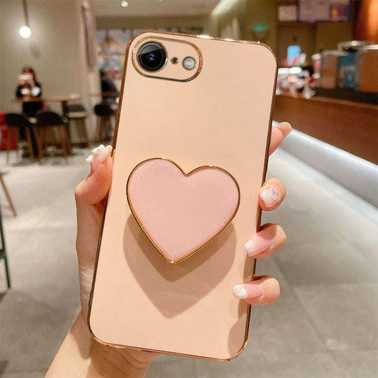 Electroplating Love Heart Holder TPU Phone Case, For iPhone 14 Pro Max, For iPhone SE 2022 / 2020...