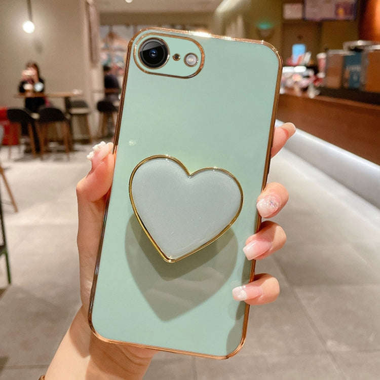 Electroplating Love Heart Holder TPU Phone Case, For iPhone 14 Pro Max, For iPhone SE 2022 / 2020...