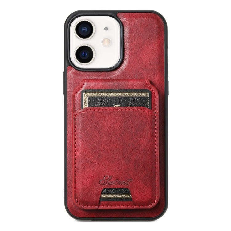 Suteni H15 MagSafe Oil Eax Leather Detachable Wallet Back Phone Case, For iPhone 14 Pro Max, For ...