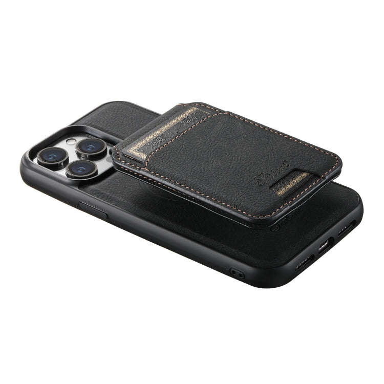 Suteni H16 Litchi Texture Leather Detachable Wallet Back Phone Case, For iPhone 12 Pro, For iPhon...