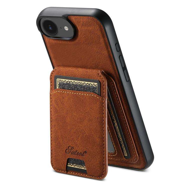 Suteni H16 Litchi Texture Leather Detachable Wallet Back Phone Case, For iPhone 12 Pro, For iPhon...