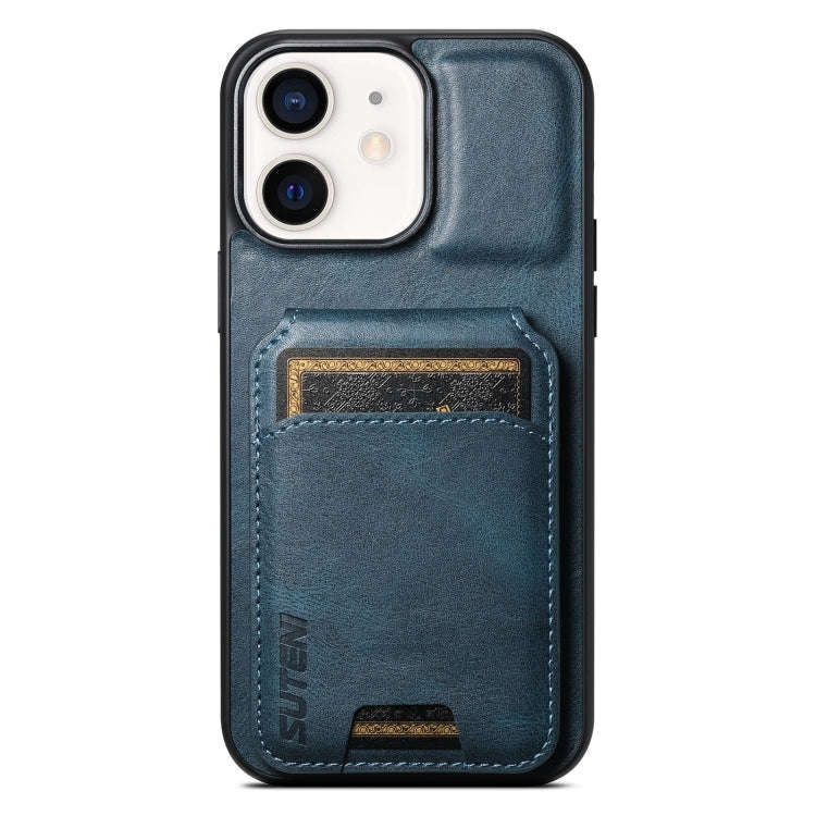Suteni H02 Leather Wallet Stand Back Phone Case, For iPhone 14, For iPhone 14 Pro, For iPhone 14 ...