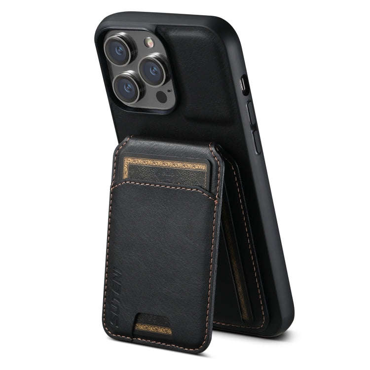 Suteni H02 Leather Wallet Stand Back Phone Case, For iPhone 14, For iPhone 14 Pro, For iPhone 14 ...