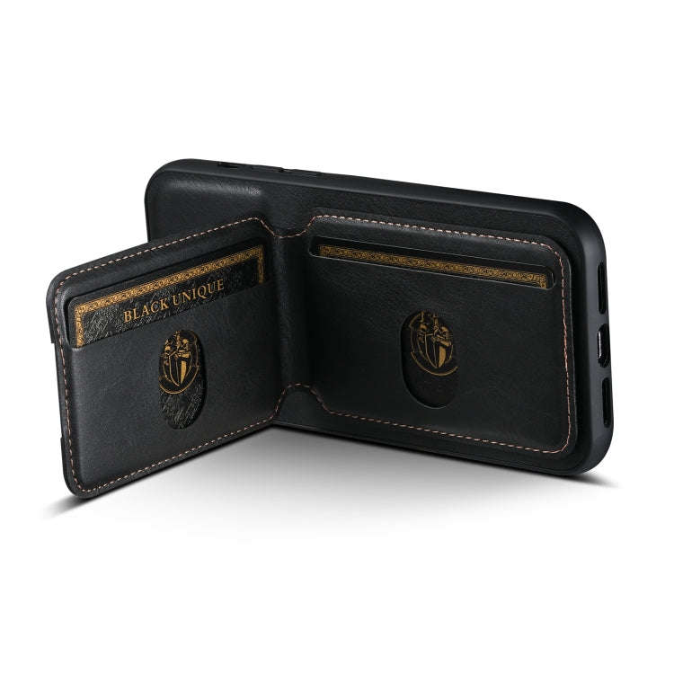 Suteni H02 Leather Wallet Stand Back Phone Case, For iPhone 14, For iPhone 14 Pro, For iPhone 14 ...