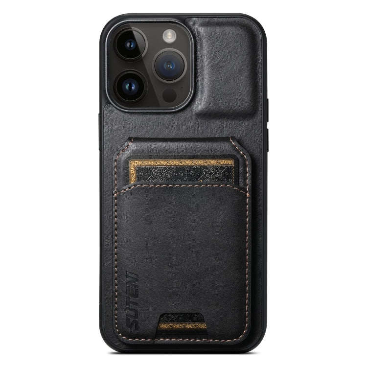 Suteni H02 Leather Wallet Stand Back Phone Case, For iPhone 14, For iPhone 14 Pro, For iPhone 14 ...