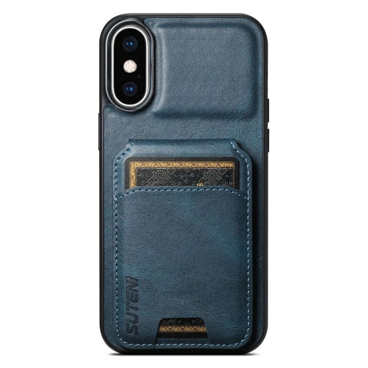 Suteni H02 Leather Wallet Stand Back Phone Case, For iPhone 14, For iPhone 14 Pro, For iPhone 14 ...