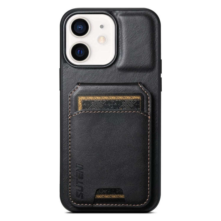 Suteni H02 Leather Wallet Stand Back Phone Case, For iPhone 14, For iPhone 14 Pro, For iPhone 14 ...