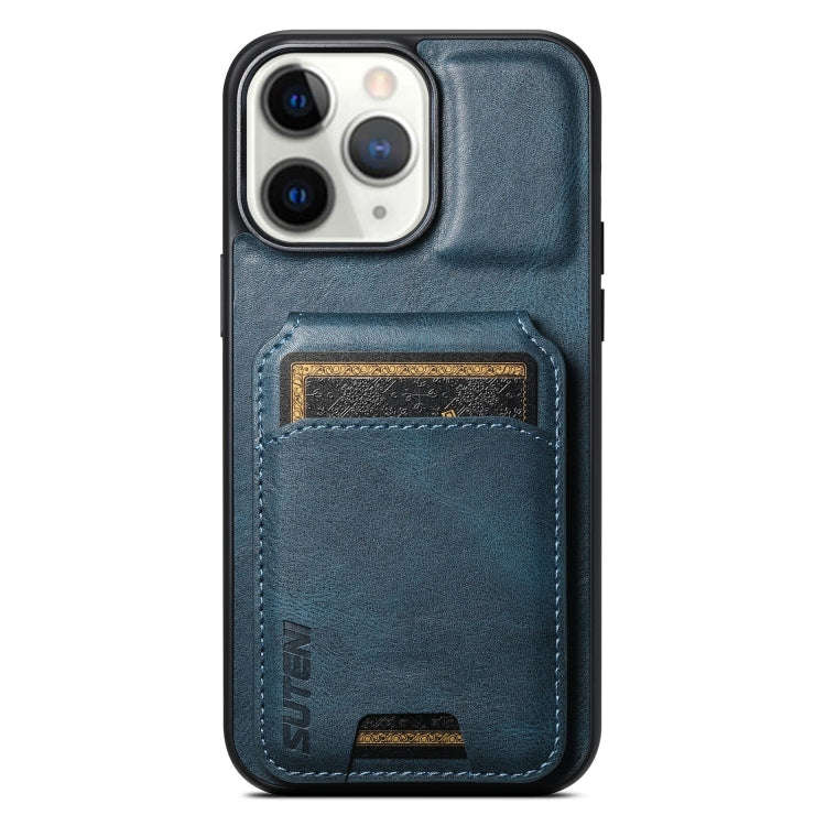 Suteni H02 Leather Wallet Stand Back Phone Case, For iPhone 14, For iPhone 14 Pro, For iPhone 14 ...