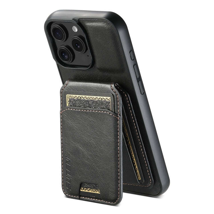 Suteni H02 Leather Wallet Stand Back Phone Case, For iPhone 18, For iPhone 18 Pro, For iPhone 18 ...