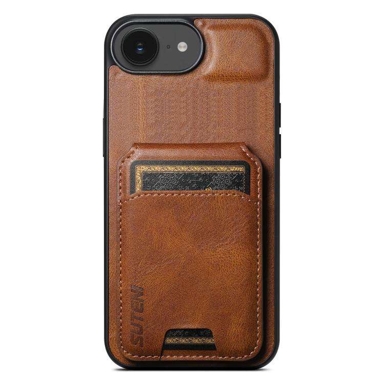 Suteni H02 Leather Wallet Stand Back Phone Case, For iPhone 14, For iPhone 14 Pro, For iPhone 14 ...