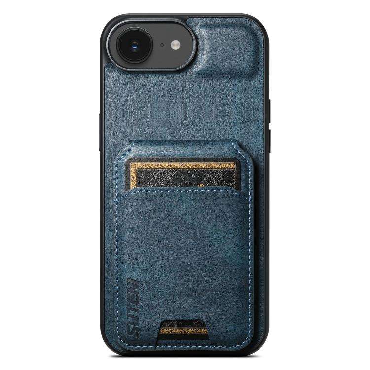 Suteni H02 Leather Wallet Stand Back Phone Case, For iPhone 14, For iPhone 14 Pro, For iPhone 14 ...