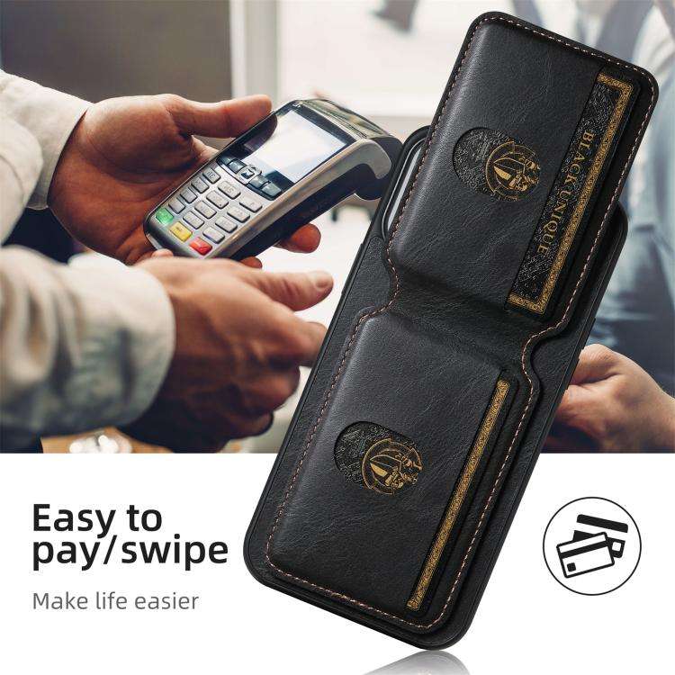 Suteni H02 Leather Wallet Stand Back Phone Case, For iPhone 18, For iPhone 18 Pro, For iPhone 18 ...