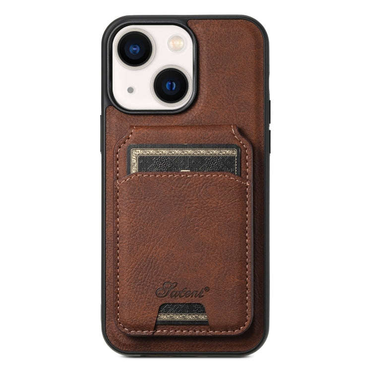 Suteni H17 Litchi Texture Leather MagSafe Detachable Wallet Phone Case, For iPhone 15 Pro, For iP...