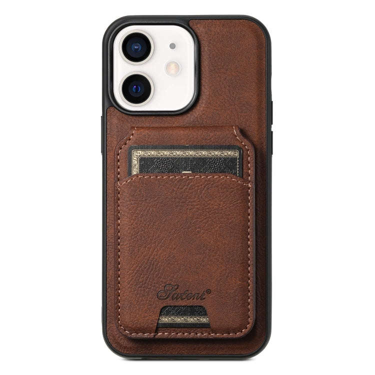 Suteni H17 Litchi Texture Leather MagSafe Detachable Wallet Phone Case, For iPhone 15 Pro, For iP...