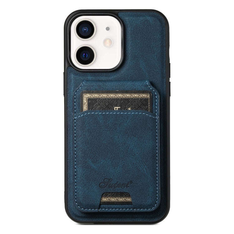 Suteni H17 Litchi Texture Leather MagSafe Detachable Wallet Phone Case, For iPhone 15 Pro, For iP...
