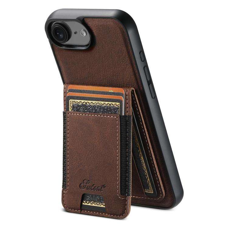 Suteni H17 Litchi Texture Leather MagSafe Detachable Wallet Phone Case, For iPhone 12 Pro, For iP...