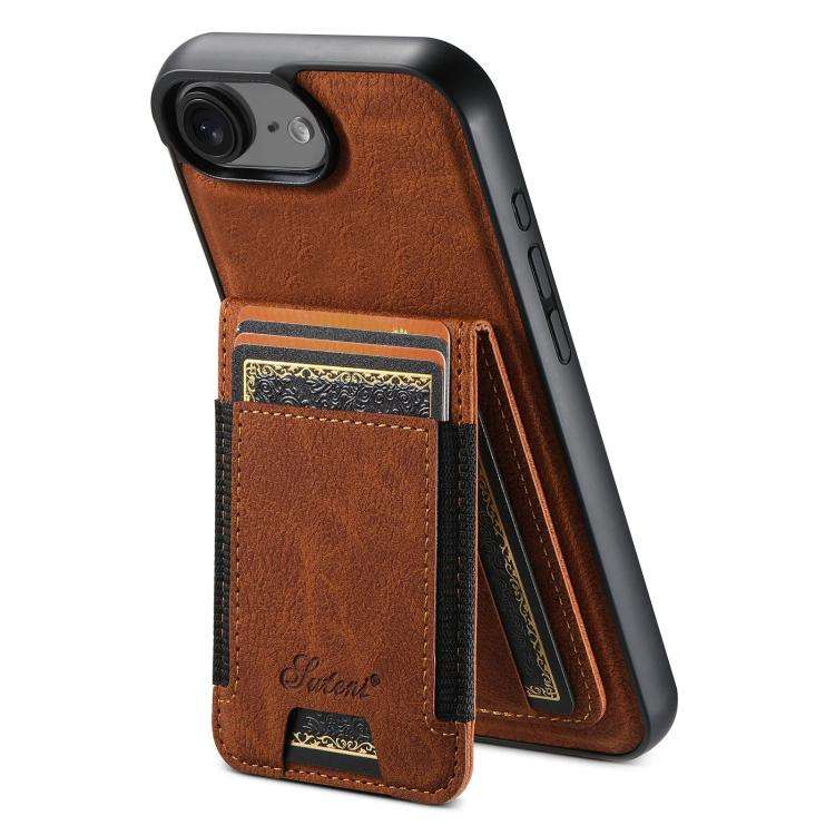 Suteni H17 Litchi Texture Leather MagSafe Detachable Wallet Phone Case, For iPhone 12 Pro, For iP...