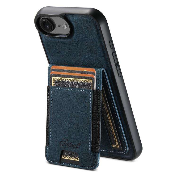 Suteni H17 Litchi Texture Leather MagSafe Detachable Wallet Phone Case, For iPhone 12 Pro, For iP...