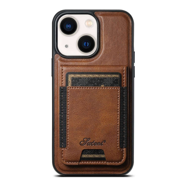 Suteni H17 Oil Eax Leather MagSafe Detachable Wallet Phone Case, For iPhone 14 Pro Max, For iPhon...