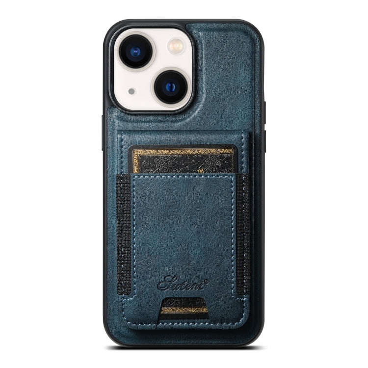 Suteni H17 Oil Eax Leather MagSafe Detachable Wallet Phone Case, For iPhone 14 Pro Max, For iPhon...