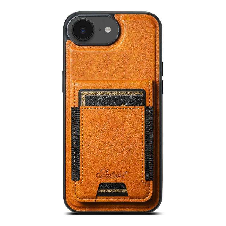 Suteni H17 Oil Eax Leather MagSafe Detachable Wallet Phone Case, For iPhone 14 Pro Max, For iPhon...