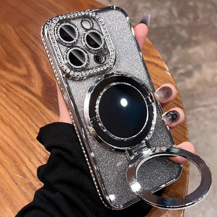 Rhinestone Mirror Glitter MagSafe TPU Phone Case, For iPhone 14 Pro Max, For iPhone 13 Pro Max, F...