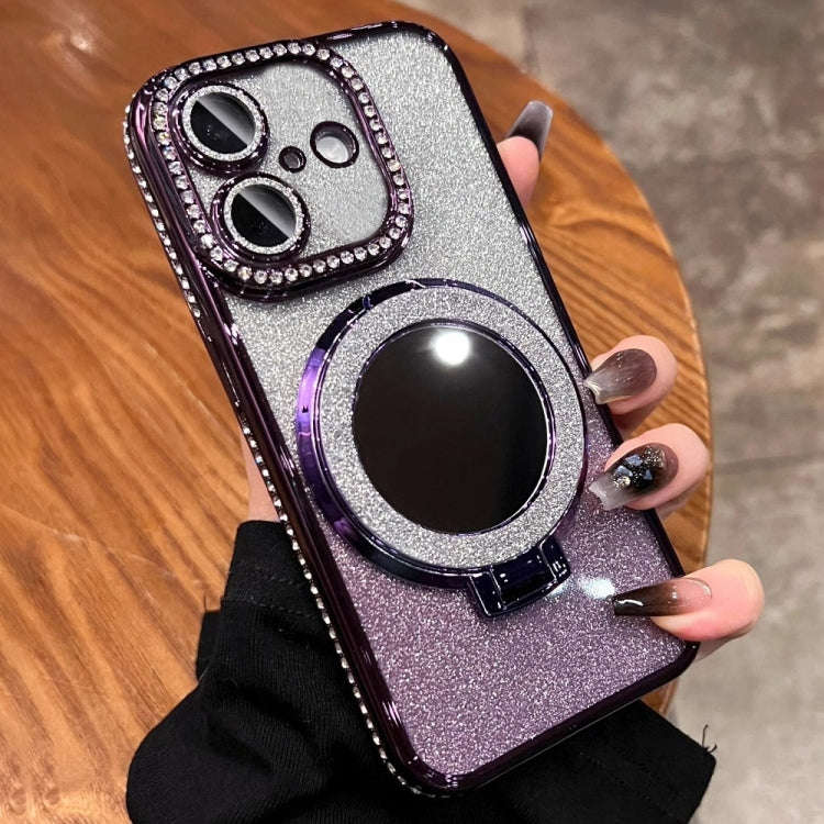 Rhinestone Mirror Glitter MagSafe TPU Phone Case, For iPhone 17e / 16e, For iPhone 17 Pro Max, Fo...
