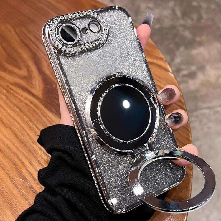 Rhinestone Mirror Glitter MagSafe TPU Phone Case, For iPhone 17e / 16e, For iPhone 17 Pro Max, Fo...