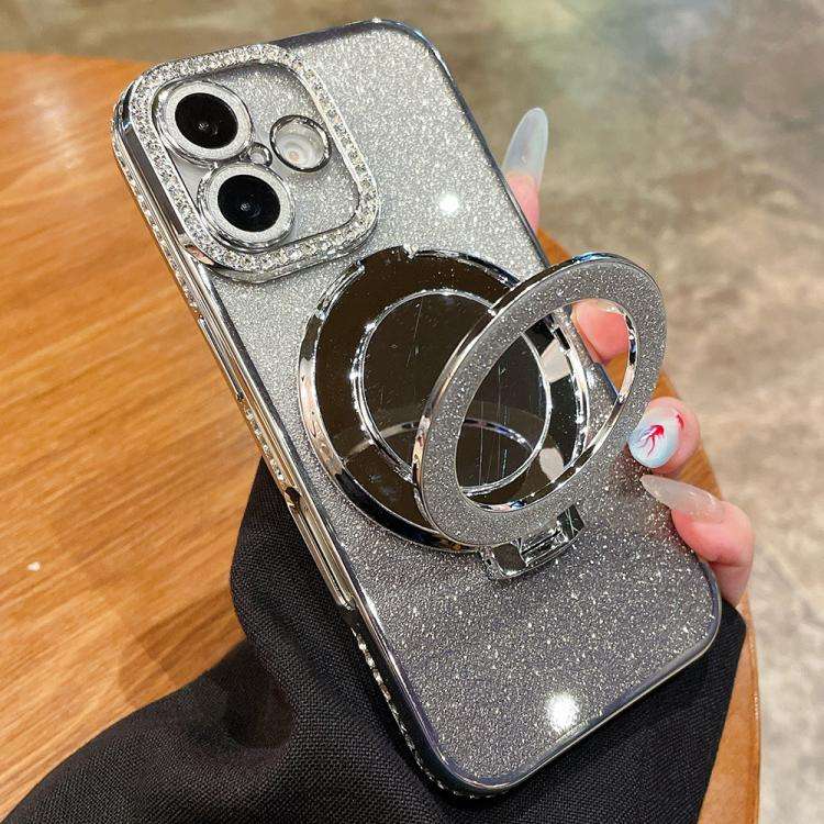 Rhinestone Mirror Glitter MagSafe TPU Phone Case, For iPhone 17e / 16e, For iPhone 17 Pro Max, Fo...