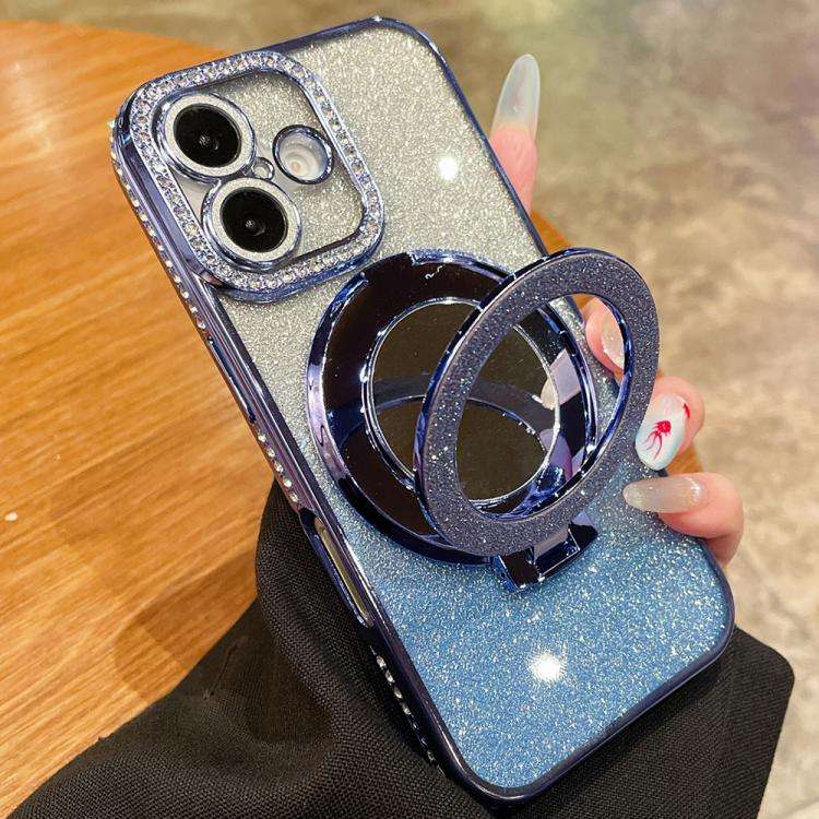 Rhinestone Mirror Glitter MagSafe TPU Phone Case, For iPhone 17e / 16e, For iPhone 17 Pro Max, Fo...