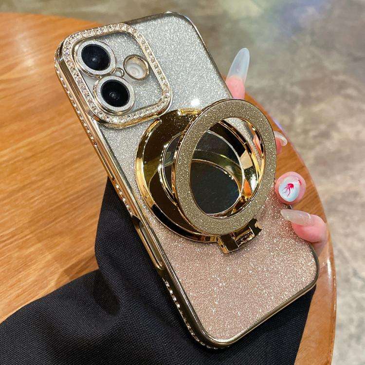 Rhinestone Mirror Glitter MagSafe TPU Phone Case, For iPhone 17e / 16e, For iPhone 17 Pro Max, Fo...