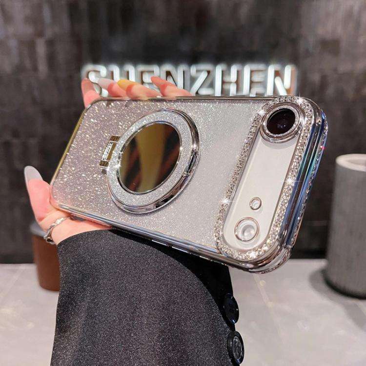 Rhinestone Mirror Glitter MagSafe TPU Phone Case, For iPhone 17e / 16e, For iPhone 17 Pro Max, Fo...