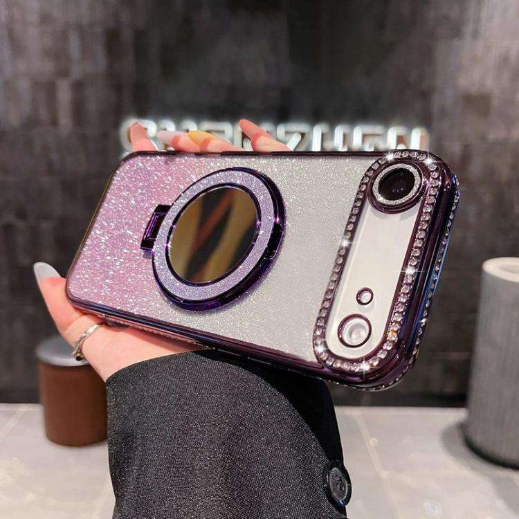 Rhinestone Mirror Glitter MagSafe TPU Phone Case, For iPhone 17e / 16e, For iPhone 17 Pro Max, Fo...