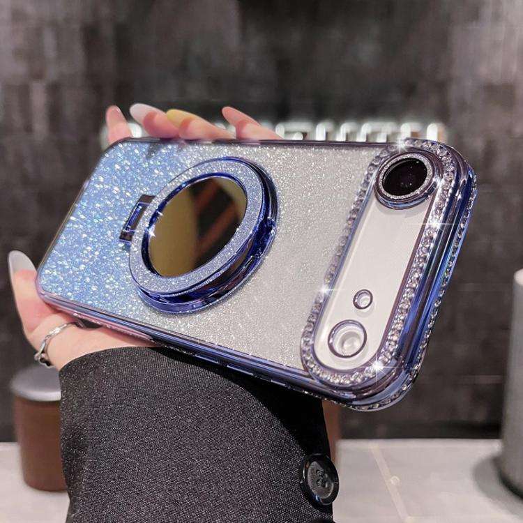 Rhinestone Mirror Glitter MagSafe TPU Phone Case, For iPhone 17e / 16e, For iPhone 17 Pro Max, Fo...