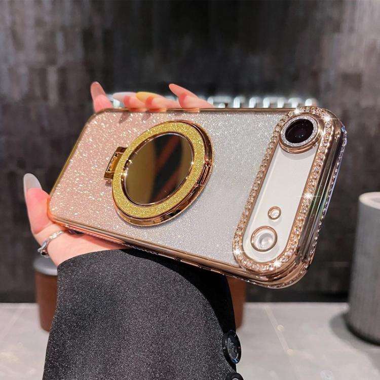 Rhinestone Mirror Glitter MagSafe TPU Phone Case, For iPhone 17e / 16e, For iPhone 17 Pro Max, Fo...