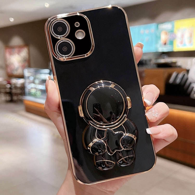 Embrace Stars Electroplating Astronaut Holder Phone Case, For iPhone 14 Pro Max, For iPhone SE 20...