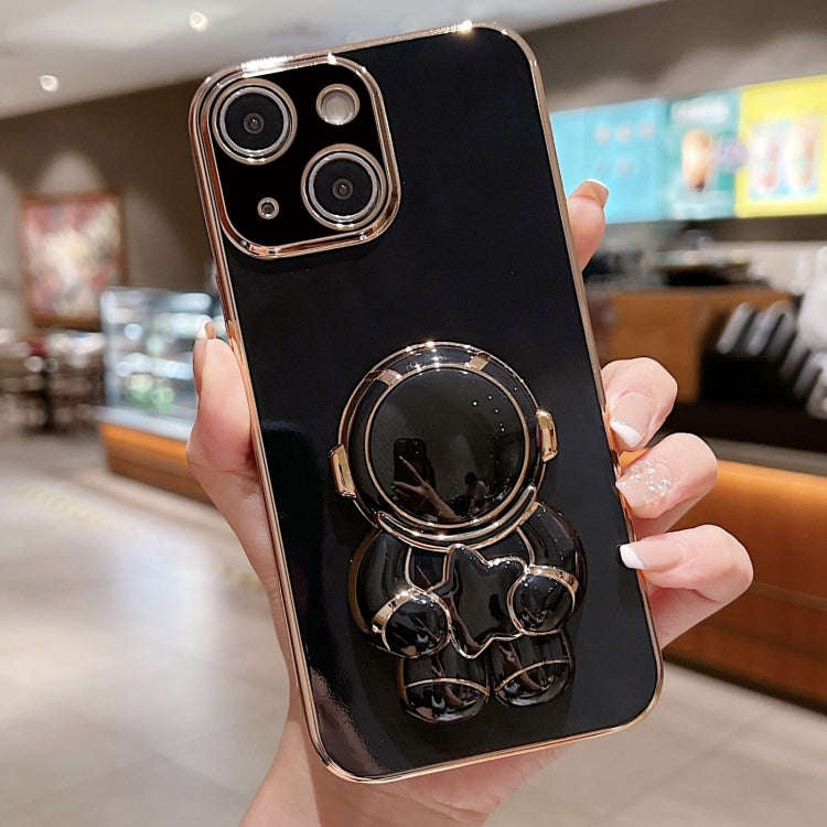 Embrace Stars Electroplating Astronaut Holder Phone Case, For iPhone 14 Pro Max, For iPhone SE 20...