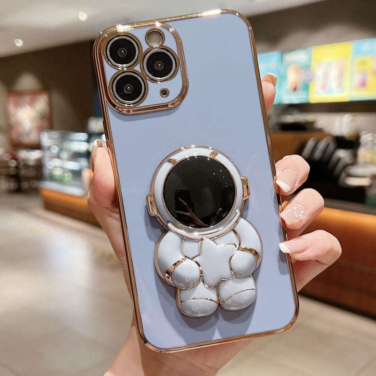 Embrace Stars Electroplating Astronaut Holder Phone Case, For iPhone 12 Pro, For  iPhone 12 mini,...