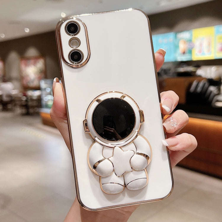 Embrace Stars Electroplating Astronaut Holder Phone Case, For iPhone 12 Pro, For  iPhone 12 mini,...